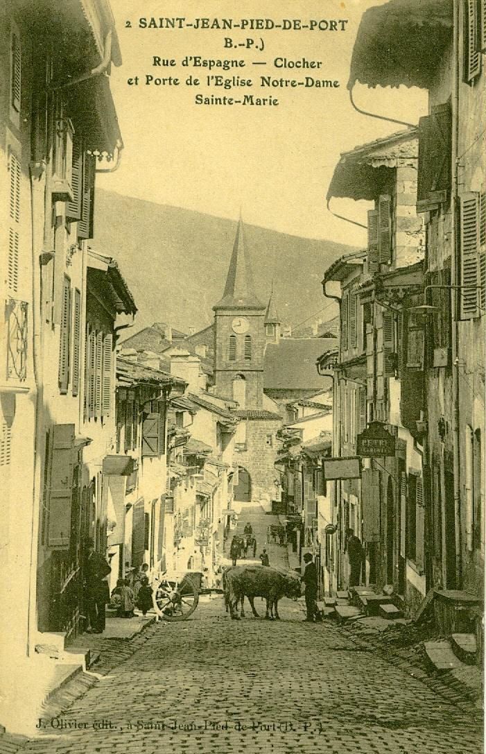Rue d'Espagne attelage 1907
