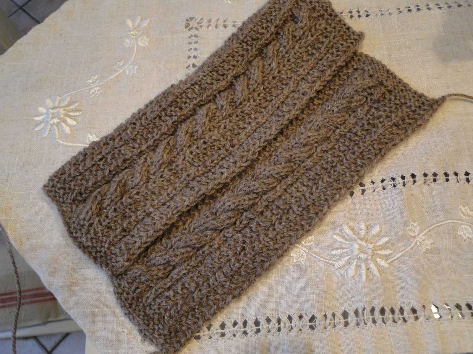tricoter une torsade reversible