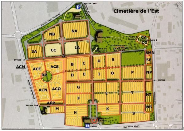 Plan offert par le cimetière Plan offert par le cimetière