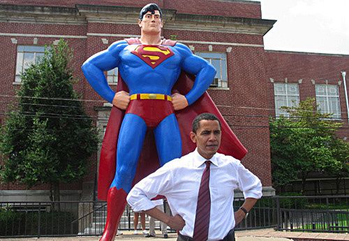 Super Obama sauveur des Etats-Unis ?