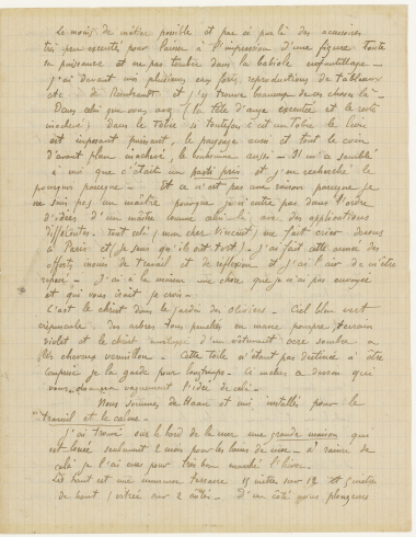 lettre de Gauguin à Vincent Van Gogh (suite) lettre de Gauguin à Vincent Van Gogh (suite)