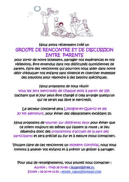 rencontre parents seuls