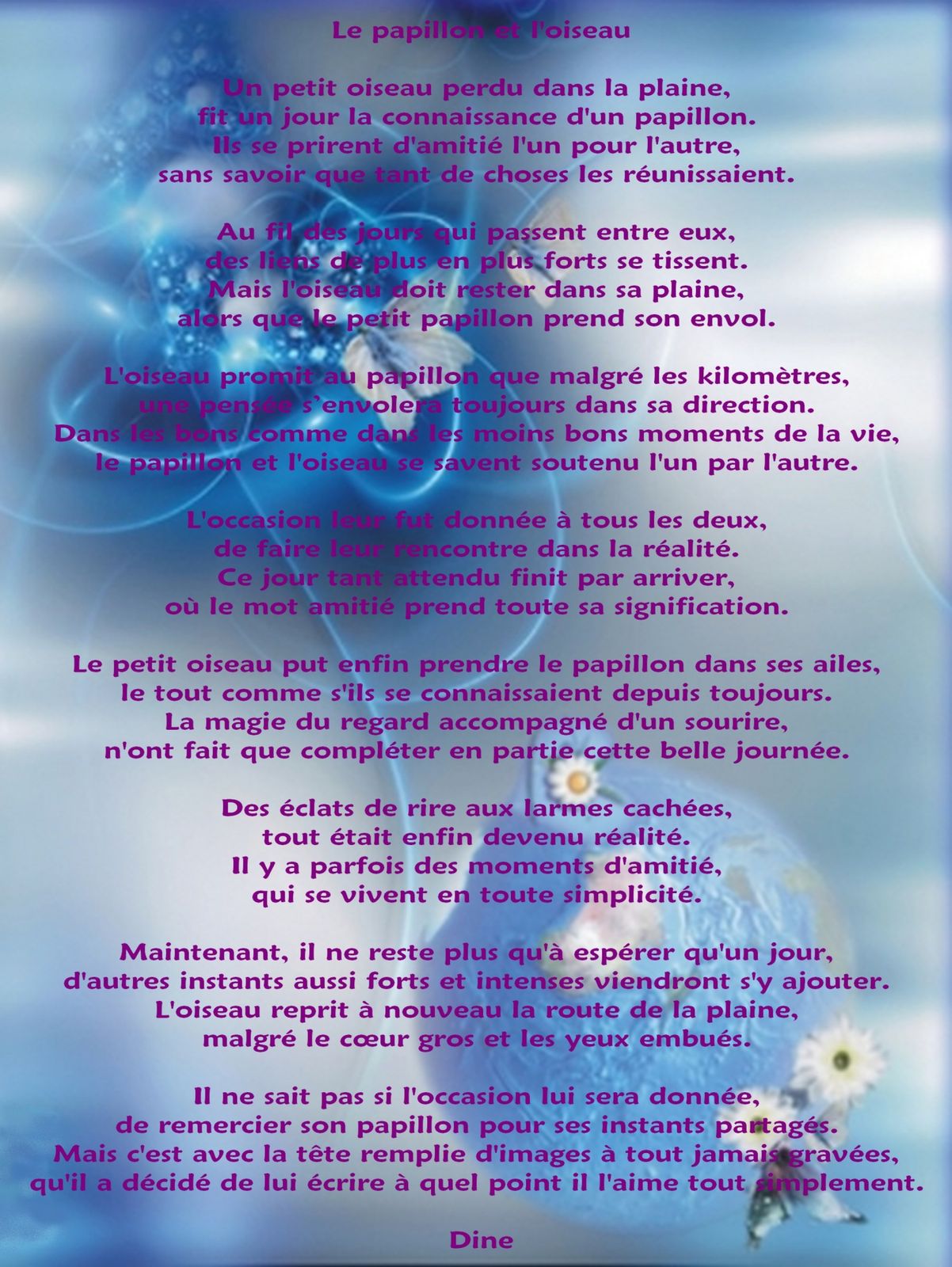 poeme sur une rencontre magique