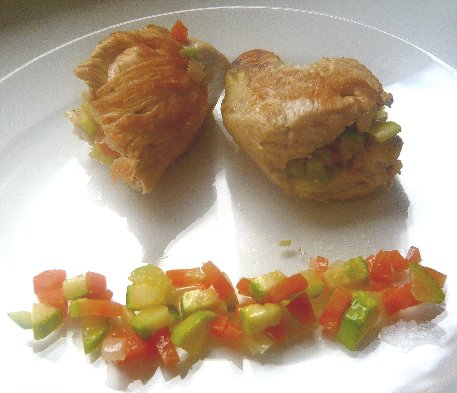 Midori dans sa cuisine ! Midori roulé de poulet aux légumes