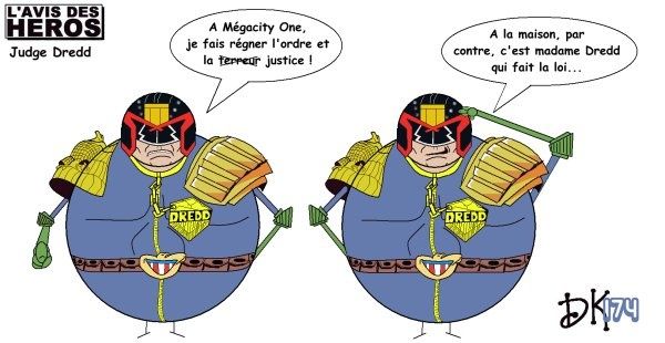 Tags : Judge Dress, 2000 AD, bd, bande dessinée, comics UK, sf, science fiction, Sylvester Stallon, film, cinéma, Megacity One, ordre et justice, l'avis des héros, dessin humoristique, strip, parodie, gag, caricature, joke, image Tags : Judge Dress, 2000 AD, bd, bande dessinée, comics UK, sf, science fiction, Sylvester Stallon, film, cinéma, Megacity One, ordre et justice, l'avis des héros, dessin humoristique, strip, parodie, gag, caricature, joke, image