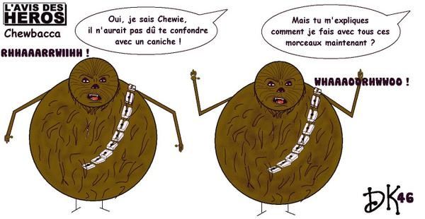 Tags : L'avis des Héros, strip humoristique, dessin humour, gag, Yoda, Star Wars, la guerre des étoiles, chevalier Jedï, notaire chauve, George Lucas, Luke Skywalker, film, cinéma Science fiction SF, space opera, Han Solo, Dark Vador, Obiwan Kenobi, Princesse Leïa, R2D2, C3PO, Chewbacca, Wookie Tags : L'avis des Héros, strip humoristique, dessin humour, gag, Yoda, Star Wars, la guerre des étoiles, chevalier Jedï, notaire chauve, George Lucas, Luke Skywalker, film, cinéma Science fiction SF, space opera, Han Solo, Dark Vador, Obiwan Kenobi, Princesse Leïa, R2D2, C3PO, Chewbacca, Wookie