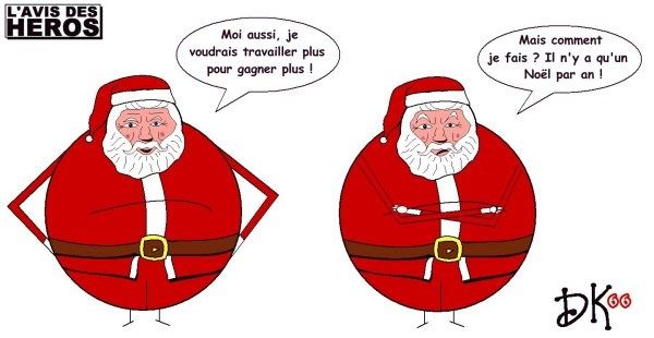 Tags : L'avis des Héros, strip humoristiques, dessin humour, Père Noël, Santa Claus, fêtes de fin d'année, saint Nicolas, nouvel an