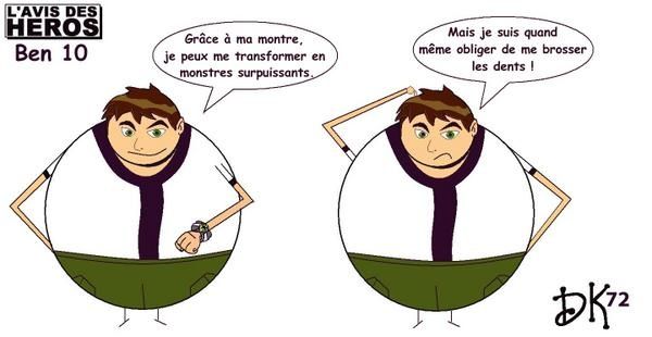Tags : l'avis des héros, dessin humour, strip humoristique, gag, Ben 10, dessin animé, montre, omnitrix, monstres extraterrestres, SF, science-fiction, métamorphose Tags : l'avis des héros, dessin humour, strip humoristique, gag, Ben 10, dessin animé, montre, omnitrix, monstres extraterrestres, SF, science-fiction, métamorphose