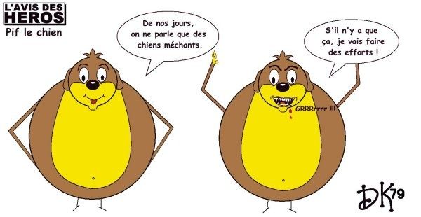 Tags : L'avis des Héros, strip humoristique, dessin humour, gag, Pif le chien, Cabrero Arnal, Pif Gadget, Vaillant, Hercule, chiens méchants, Rottweiler, pitbull, mordre, morsure Tags : L'avis des Héros, strip humoristique, dessin humour, gag, Pif le chien, Cabrero Arnal, Pif Gadget, Vaillant, Hercule, chiens méchants, Rottweiler, pitbull, mordre, morsure