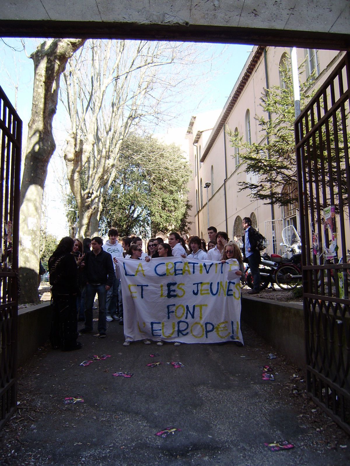 Fête européenne de la créativité à Livorno en présence de lycéens brestois de l'Iroise.
