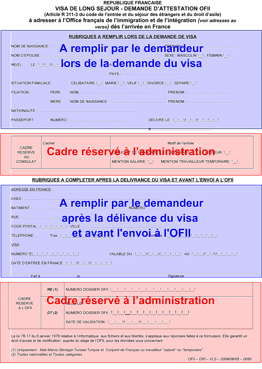 un modele de lettre de demande de visa conjoint de francais long sejour
