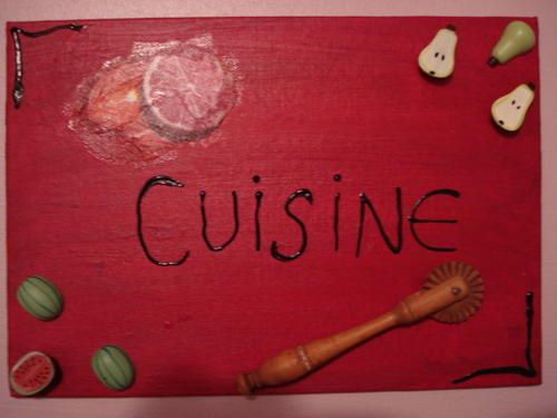 Tableau cuisine le blog de mademoiselle bulle Peinture tableau cuisine