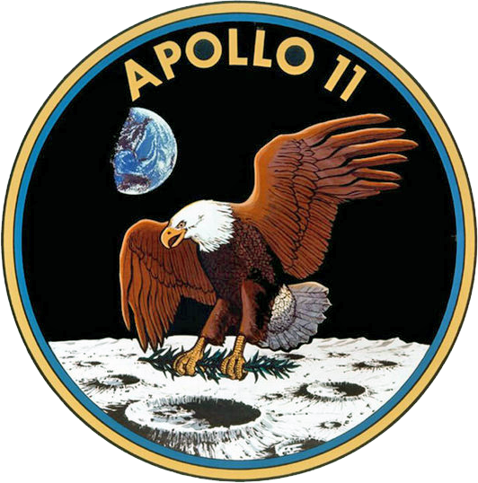 Insigne de la mission Apollo 11 Source Wikipédia/NASA
