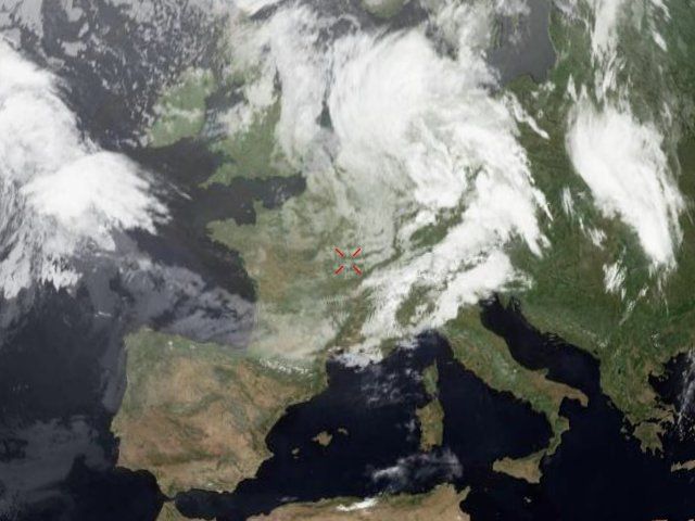 Photo satellite correspondant à la Saint-Barnabé 2009 Source Calsky.com
