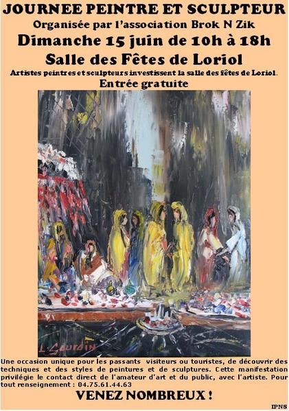 affiche journée peintre et sculpteur réalisé par Maguy