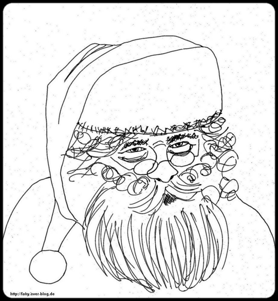 Ausmalbild Weihnachtsmann Malen