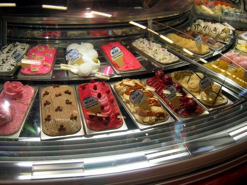 Des glaces à tous les parfums...