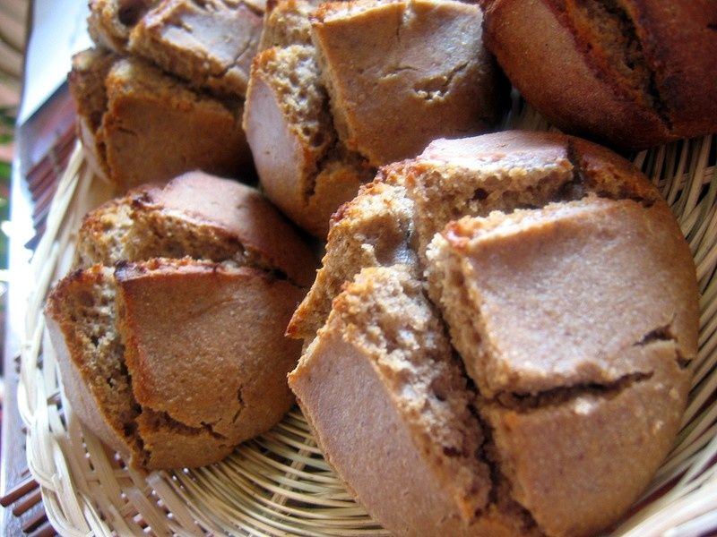 Petits pains au levain et châtaignes
