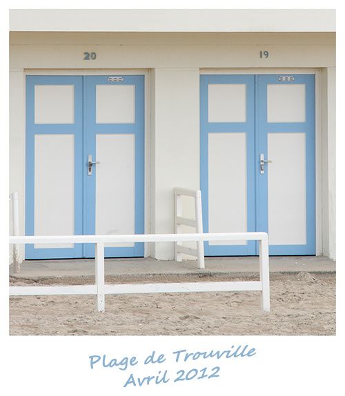 Cabines de plage - Trouville - Avril 2012