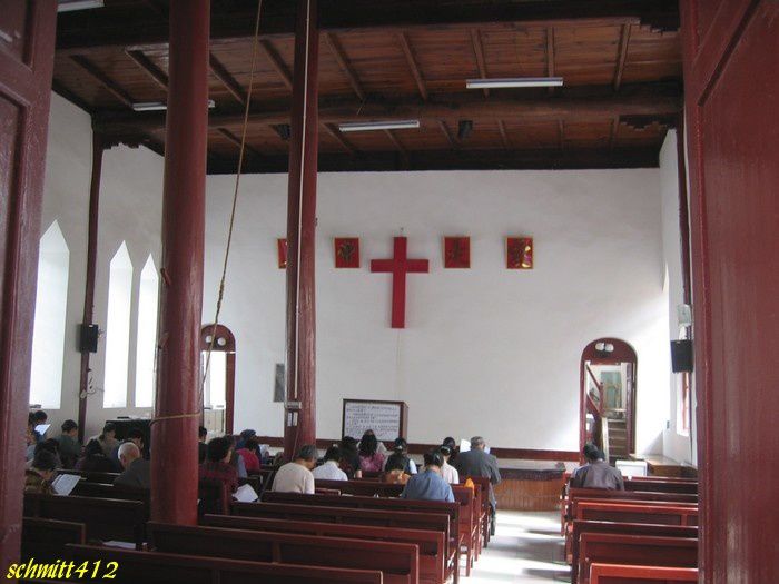 Chine dans le Yunnan , Dali,1ère église