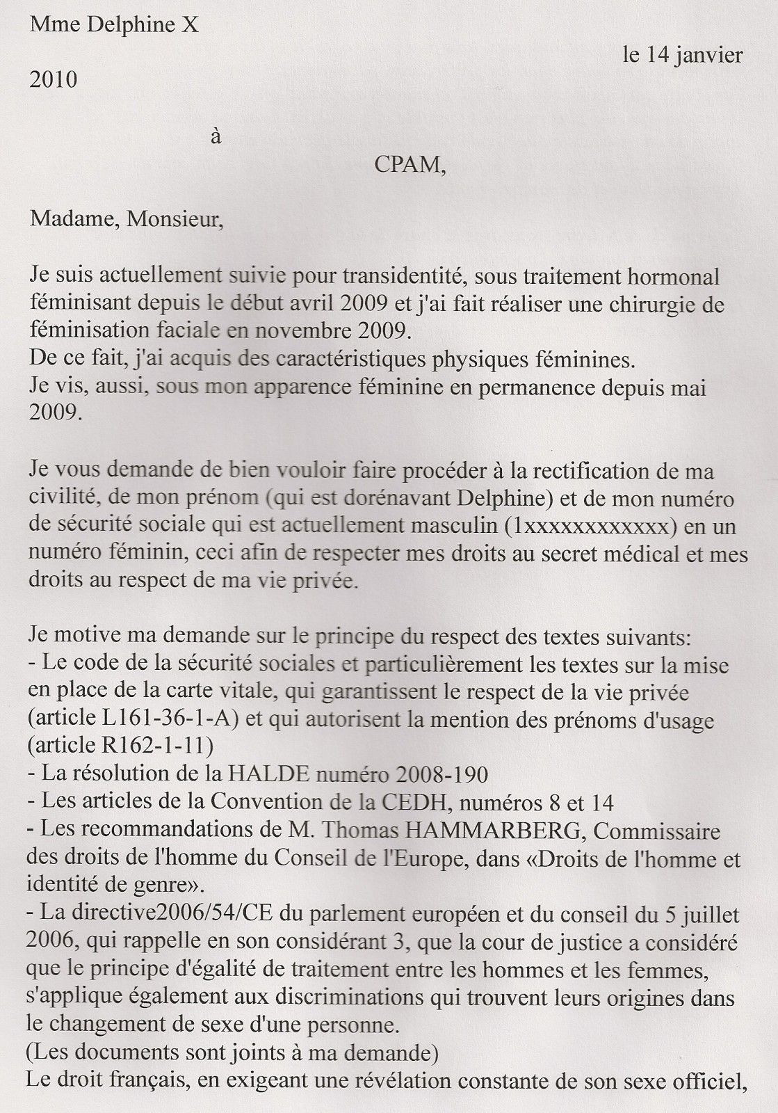 lettre de demande de rencontre