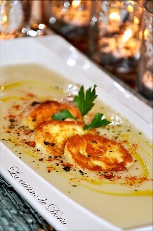 Velouté de topinambours aus quenelles 1b