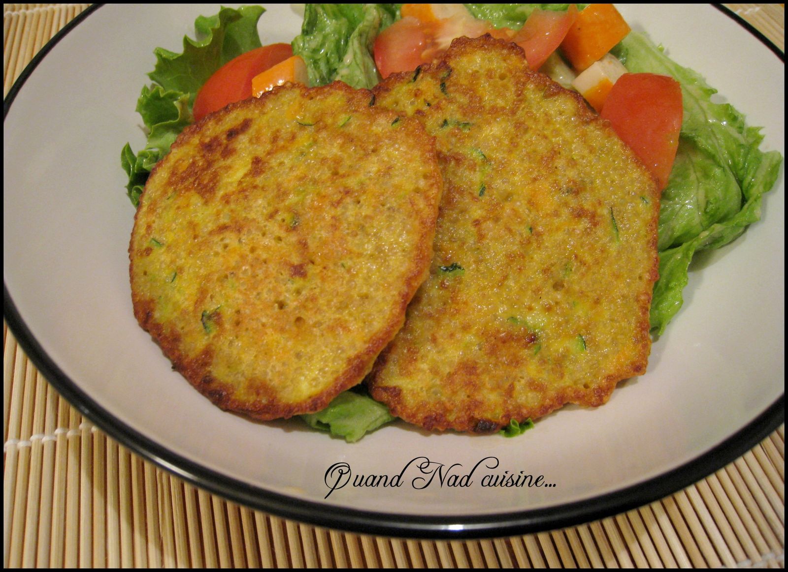 Galettes de quinoa aux légumes 3 galettes de quinoa aux l gumes