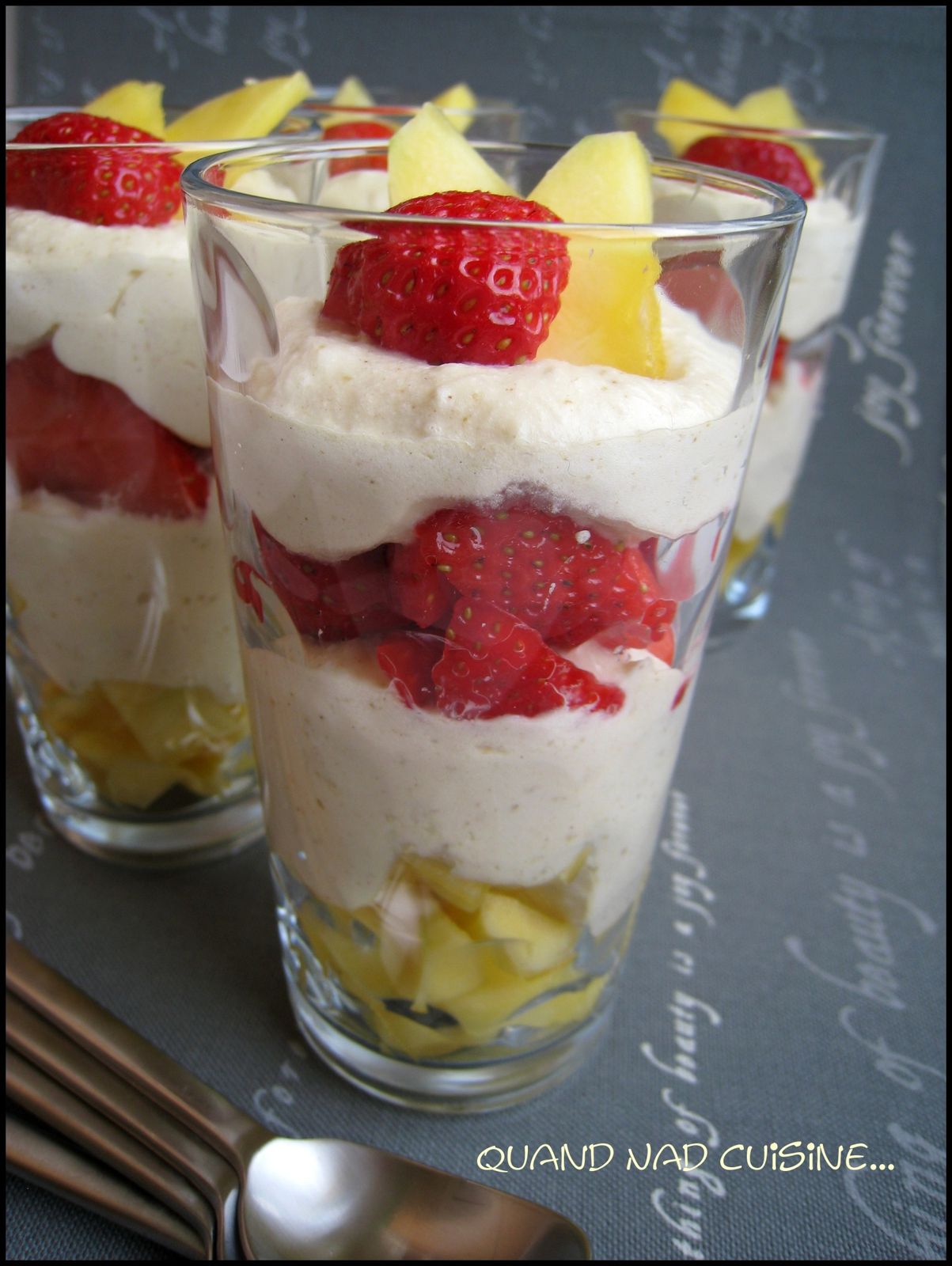 Verrines gourmandes fraise-mangue au sucre d'érable 11 verrine gourmande fraise mangue au sucre d rable pic