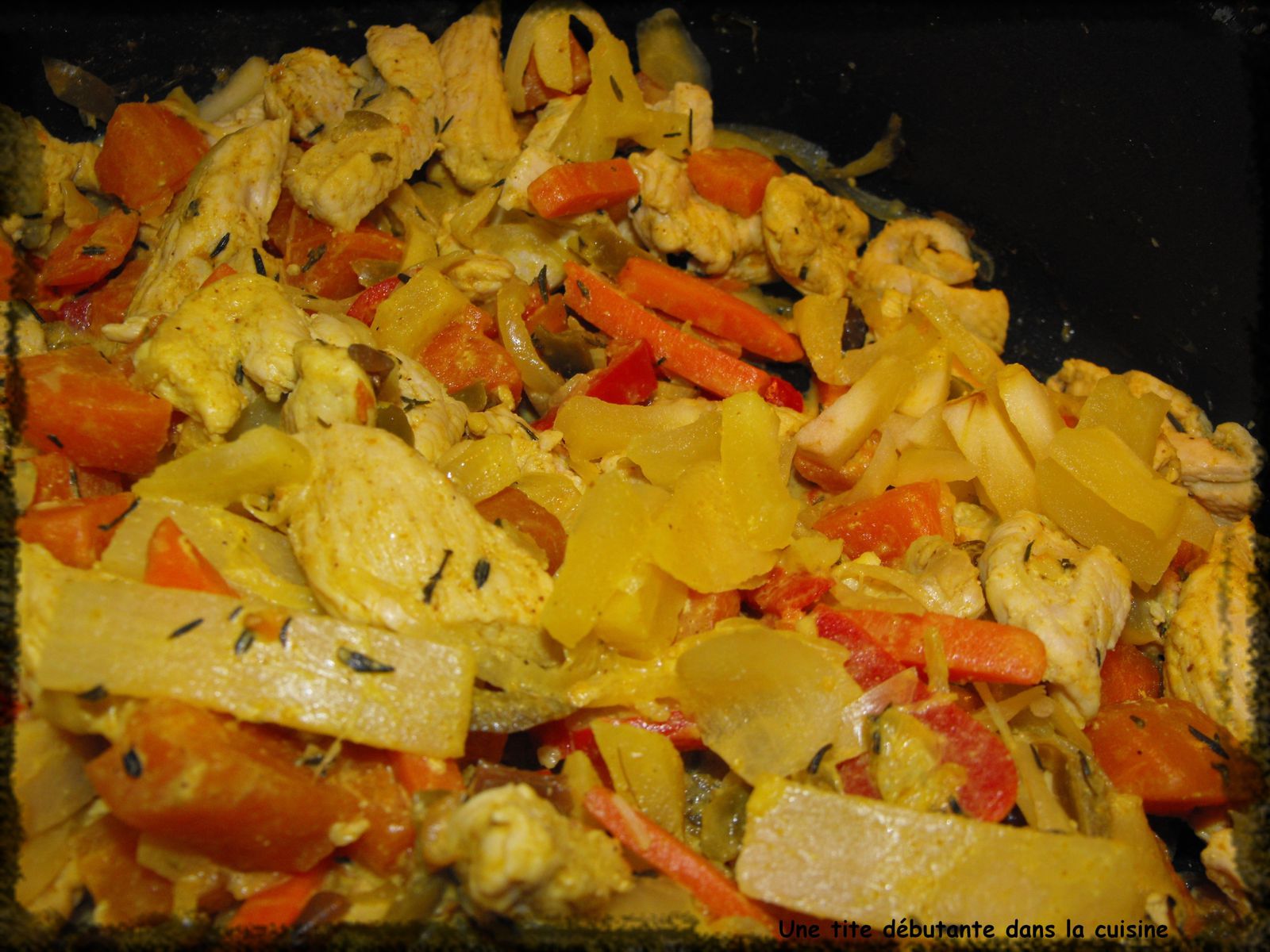 Wok de légumes et poulet et sauce curry - Une tite débutante dans la  cuisine !