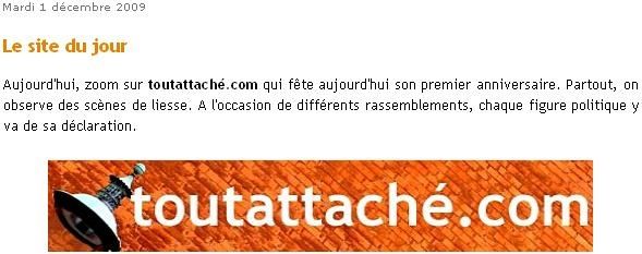 site du jour toutattaché.com