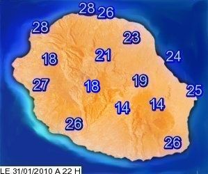 temperature à 22h