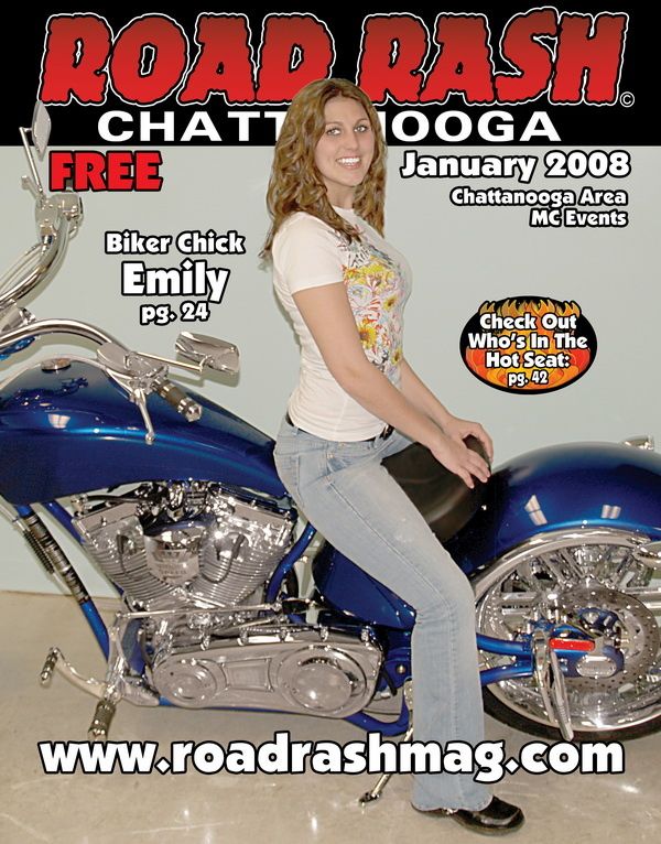 road rash magazine issue january 2008 Biker Chick Emily