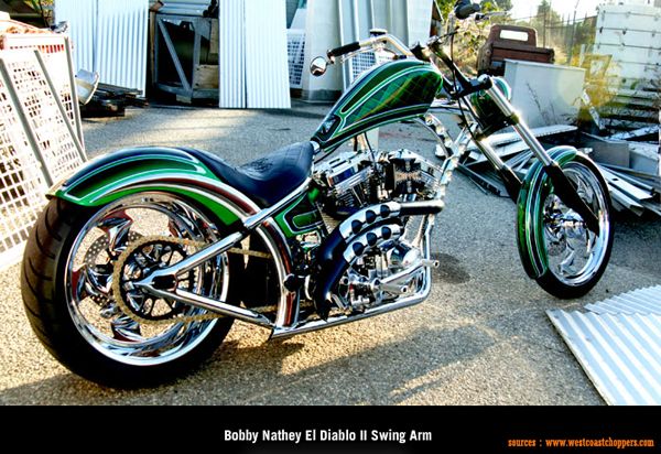 West Coast Choppers - Bobby Nathey El Diablo II Swing Arm West Coast Choppers - Bobby Nathey El Diablo II Swing Arm