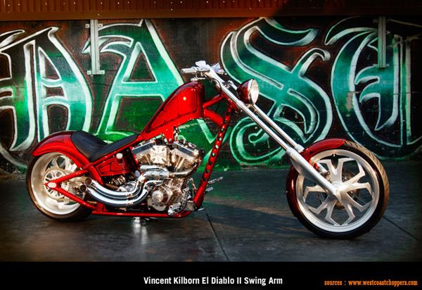 West Coast Choppers - Vincent Kilborn El Diablo II Swing Arm West Coast Choppers - Vincent Kilborn El Diablo II Swing Arm