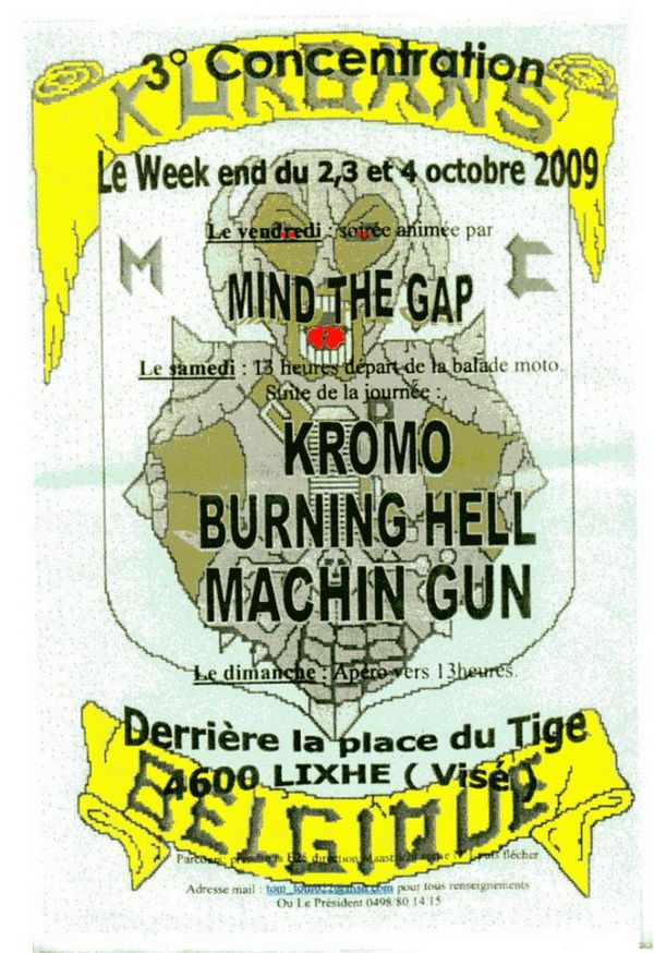 Du 02/10/09 au 04/10/09 - 3ème CONCENTRATION MCP KURGANS à Lixhe (4600 Belgique).