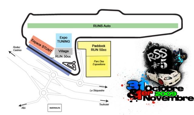 Rassemblement des Stunters du Sud 5 (81) - plan Rassemblement des Stunters du Sud 5 (81) - plan