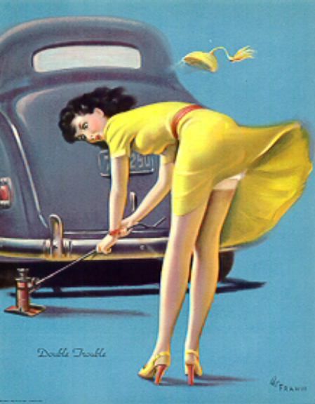 double trouble - Art Frahm pin-up 0333 Art Frahm