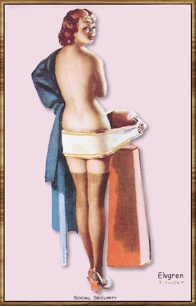 social security - elvgren pin-up 0344