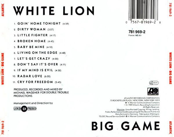 RPL 0118 White Lion-Big Game 02