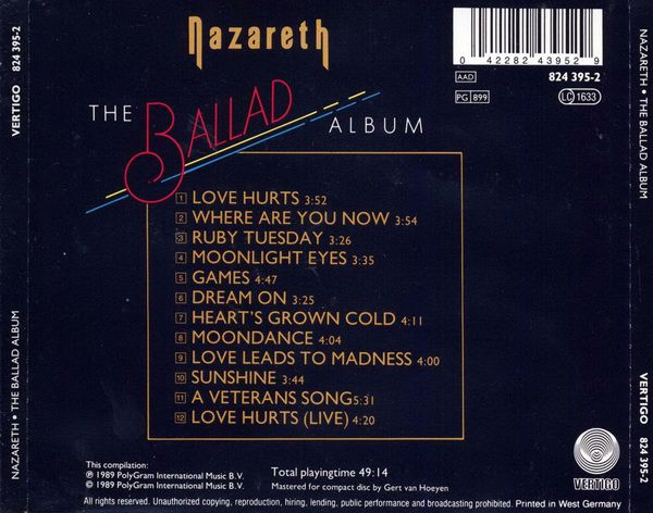 RPL 0236 Nazareth-The Ballad Album 02