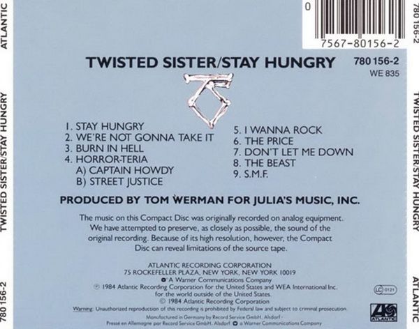 RPL 0354 Twisted Sister-Stay Hungry 02
