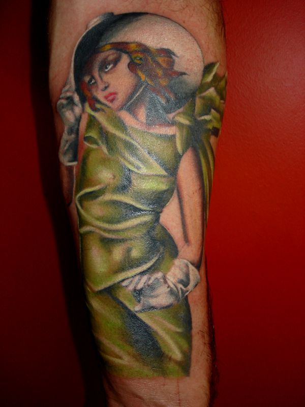 tattoos 0216 Green Girl by motorleague
