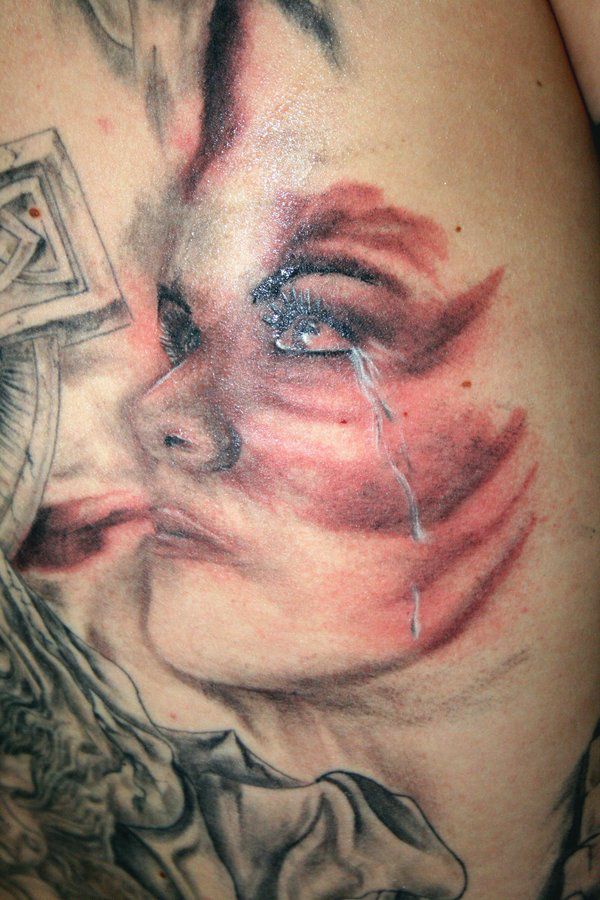 tattoos 0344 Woman Face TaT by 2Face Tattoo