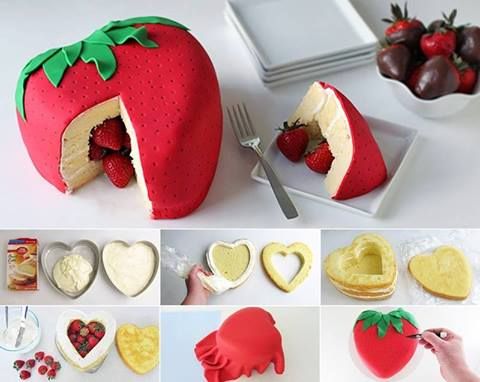 Cake/rainbow cake/multicolore/fourré/surprise/coccinelle/gateau ... Créatif Jardin Recup