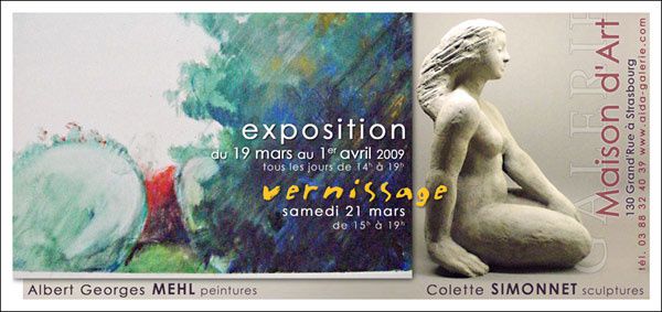 Exposition d'Albert Georges MEHL à Strasbourg