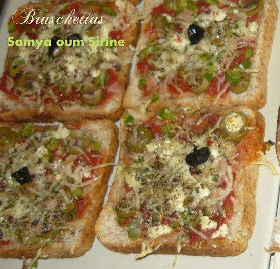 bruschettas tomate ail poivrons thon feta olives gruyere (1)