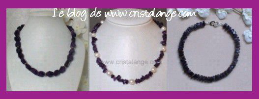 A colliers amethyste cristalange