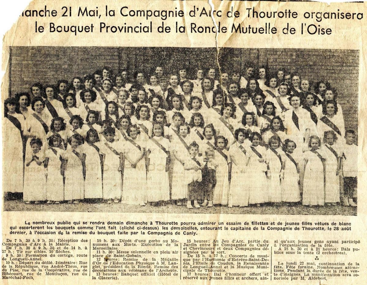 Album - le village de Thourotte (Oise), 1949 le bouquet provincial