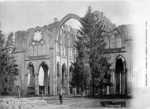 Album - le village de Chiry-Ourscamp, l'Abbaye Notre-Dame d'Ourscamp (Oise), les destructions au cours de la guerre