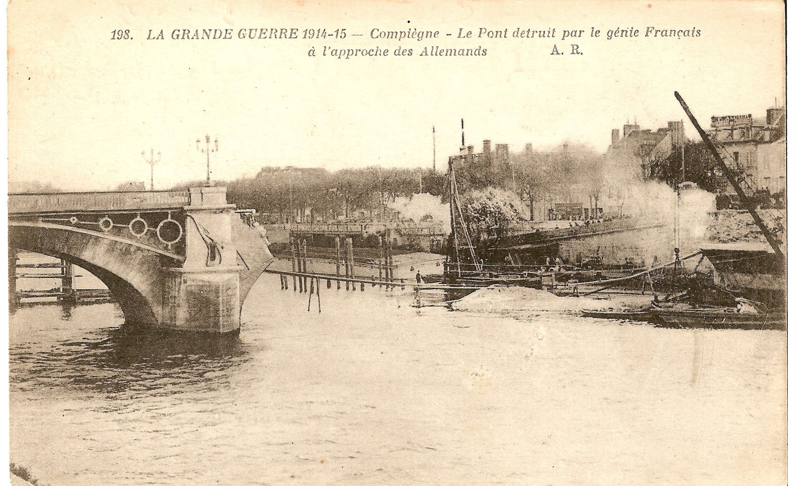 Album - la ville de Compiegne (Oise), les destructions des Guerres, les ponts